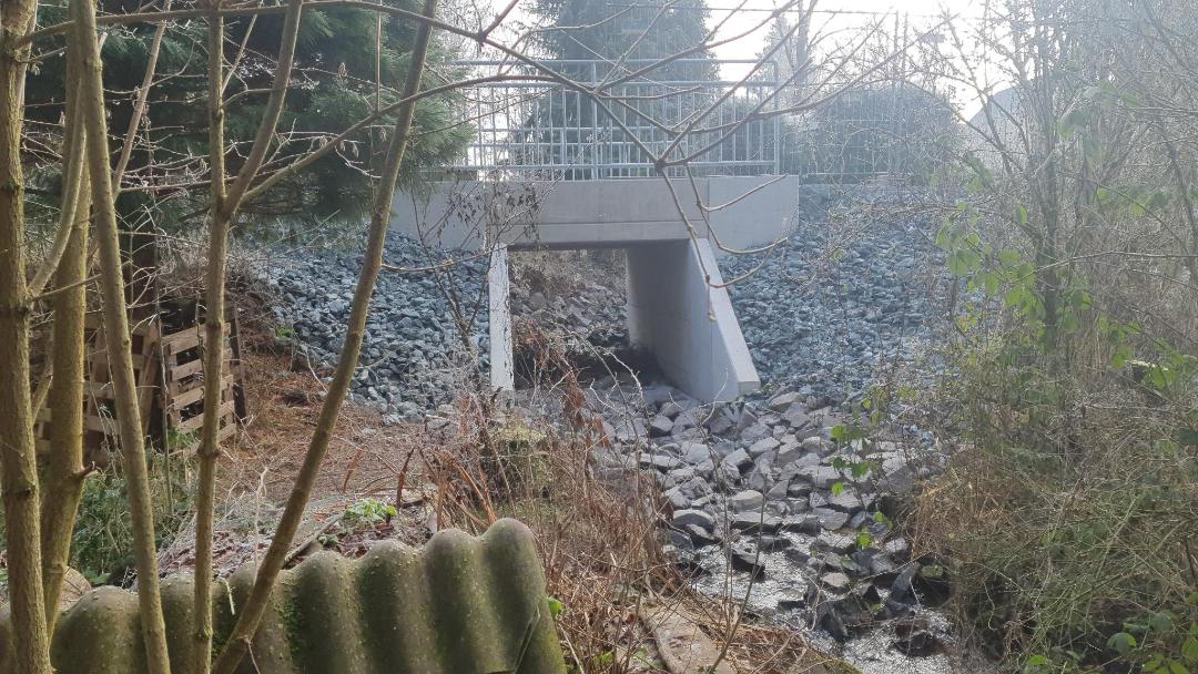 Sanierung einer Brücke an der Kohlgasse in Vollnkirchen